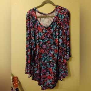 Roaman's 26/28 blouse multicolored